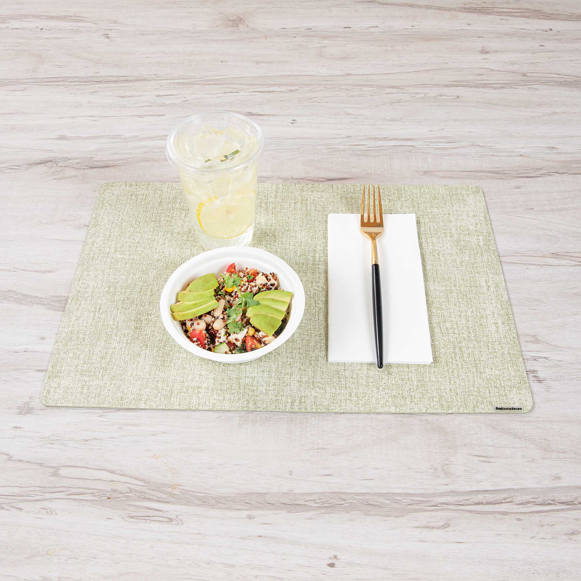 Moderna Gold Plastic Fork - with Black Handle - 7 1/2" - 500 count box