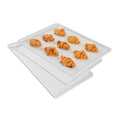 Chef 101 Rectangle White Plastic Display Tray - 26" x 18" - 10 count box