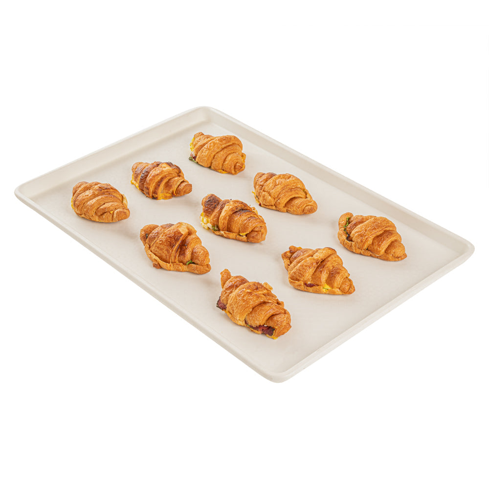 Chef 101 Rectangle White Plastic Display Tray - 26" x 18" - 10 count box