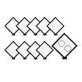 Display Tek Square Black Plastic 3D Floating Display Case - 7" x 7" x 3/4" - 10 count box