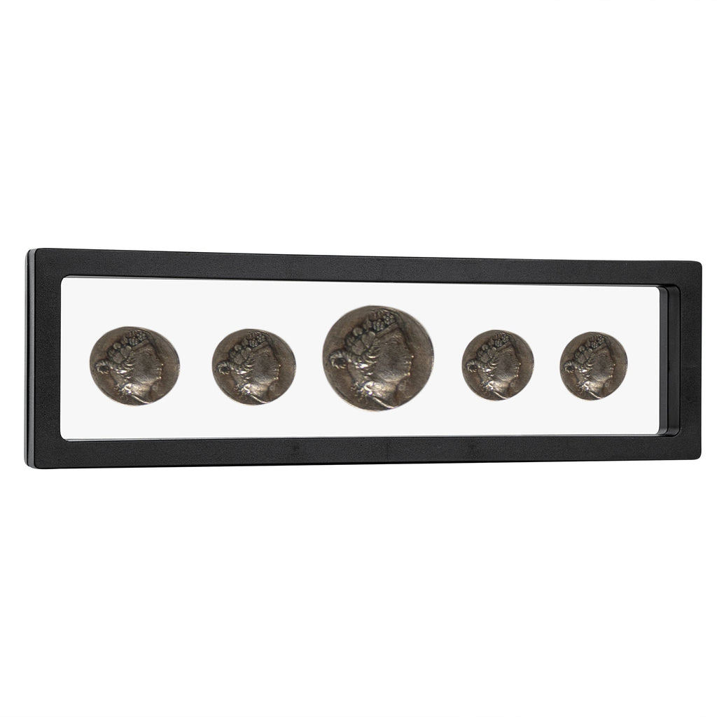 Display Tek Rectangle Black Plastic 3D Floating Display Case - 9" x 2 3/4" x 3/4" - 10 count box