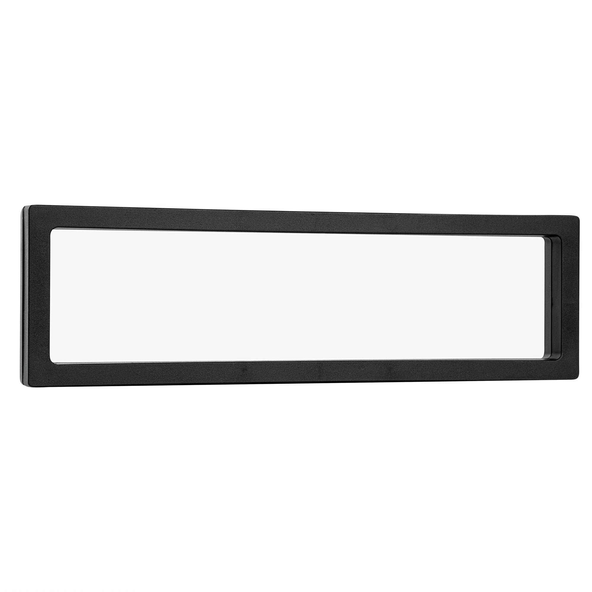 Display Tek Rectangle Black Plastic 3D Floating Display Case - 9" x 2 3/4" x 3/4" - 10 count box