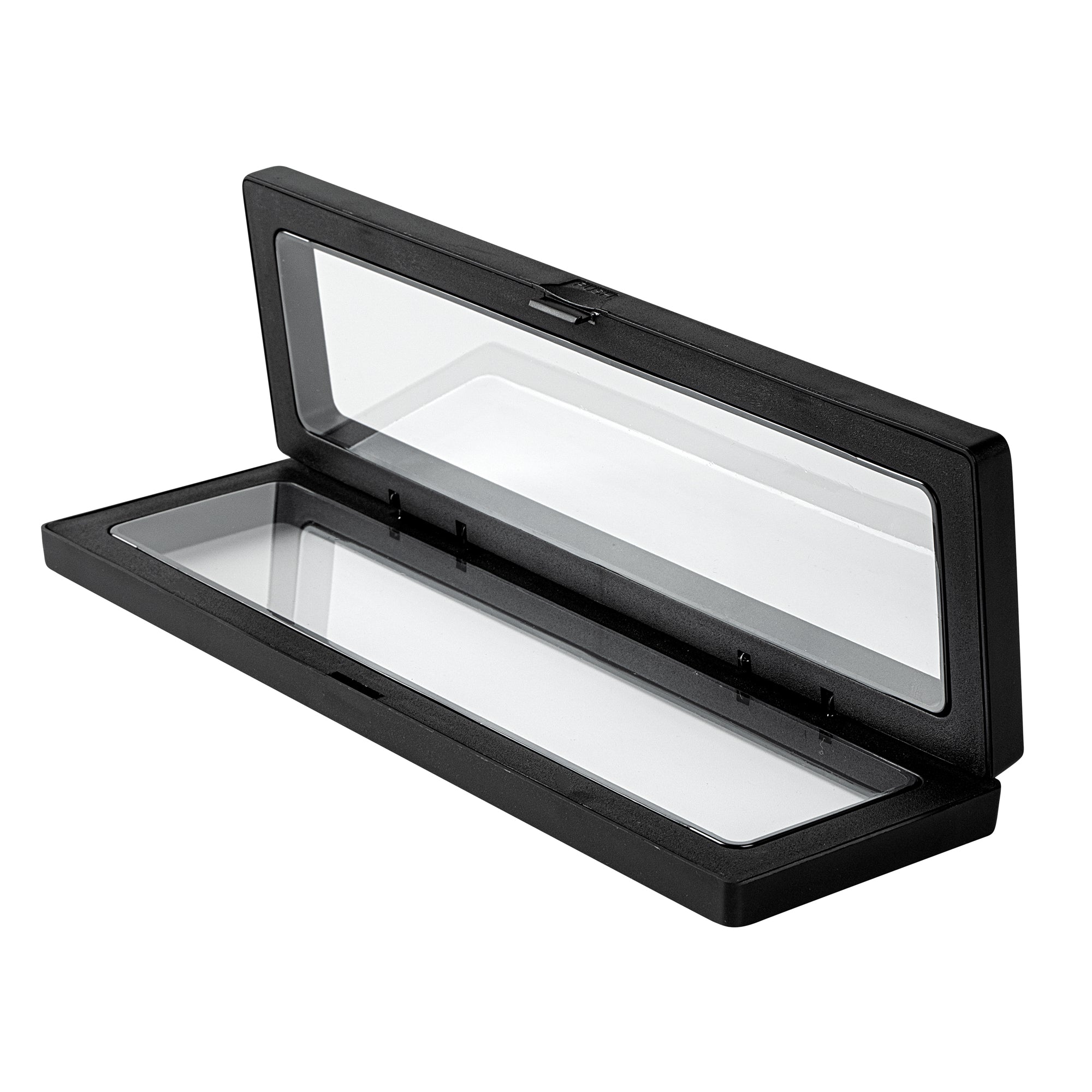 Display Tek Rectangle Black Plastic 3D Floating Display Case - 9" x 2 3/4" x 3/4" - 10 count box