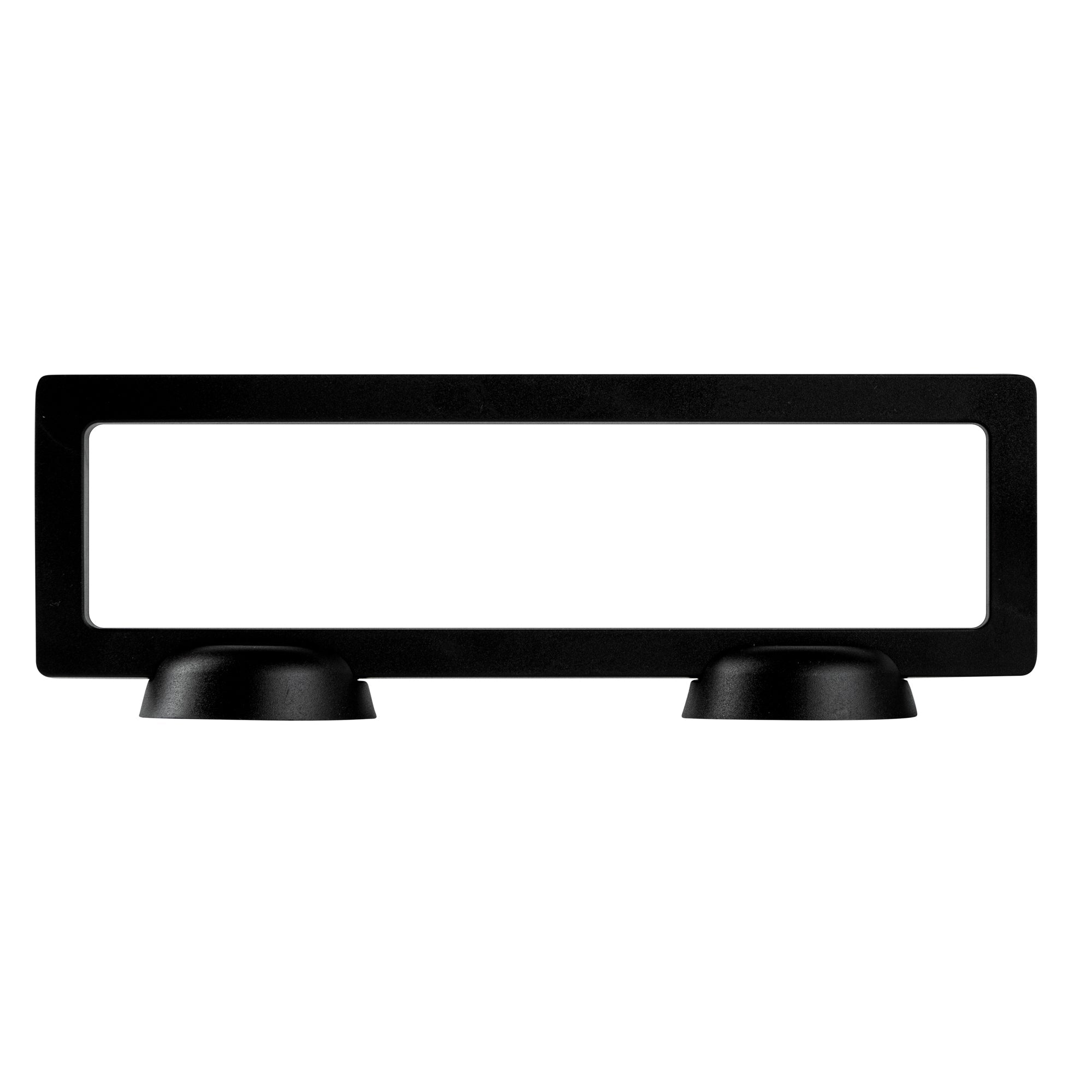 Display Tek Rectangle Black Plastic 3D Floating Display Case - 9" x 2 3/4" x 3/4" - 10 count box