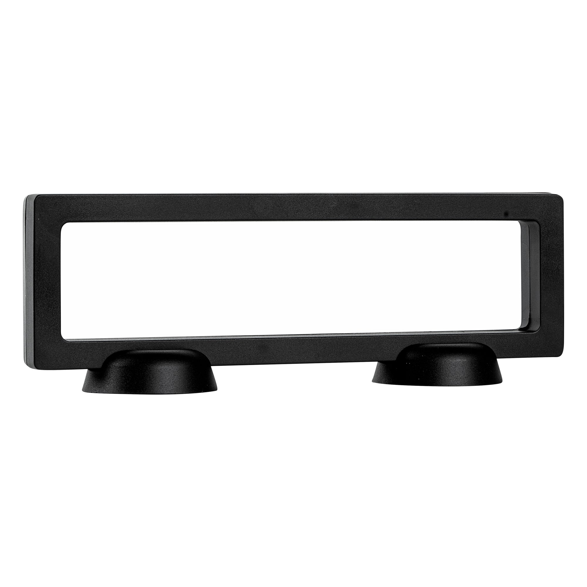 Display Tek Rectangle Black Plastic 3D Floating Display Case - 9" x 2 3/4" x 3/4" - 10 count box