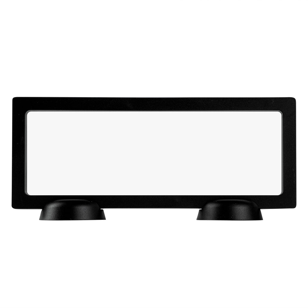 Display Tek Rectangle Black Plastic 3D Floating Display Case - 9" x 3 1/2" x 3/4" - 10 count box