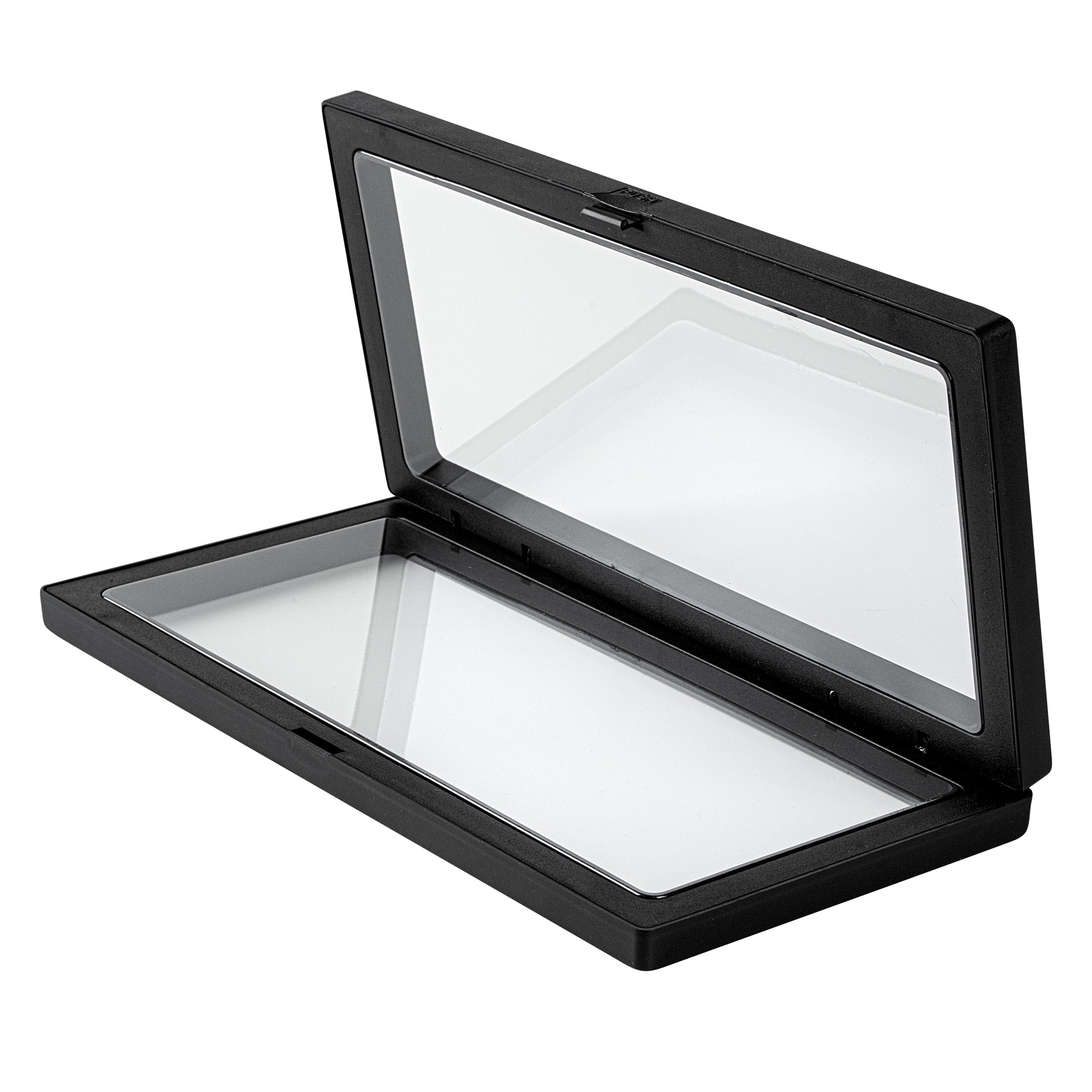 Display Tek Rectangle Black Plastic 3D Floating Display Case - 9" x 4 1/4" x 3/4" - 10 count box