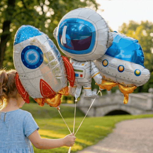 Balloonify Mylar 3-Piece Space Balloon Set - 1 count box