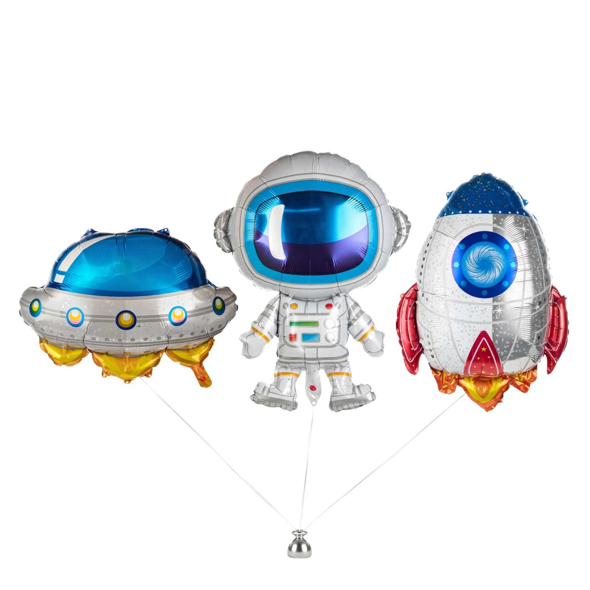 Balloonify Mylar 3-Piece Space Balloon Set - 100 count box