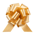 Gift Tek Gold Plastic Flora Satin Pull Bow - 5 1/2" - 10 count box