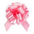 Gift Tek Light Pink Plastic Flora Satin Pull Bow - 5 1/2" - 10 count box