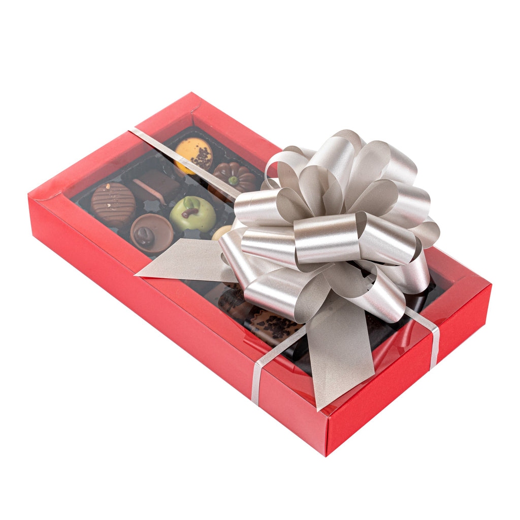 Gift Tek Silver Plastic Flora Satin Pull Bow - 5 1/2" - 1000 count box