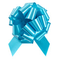 Gift Tek Teal Plastic Flora Satin Pull Bow - 5 1/2" - 10 count box
