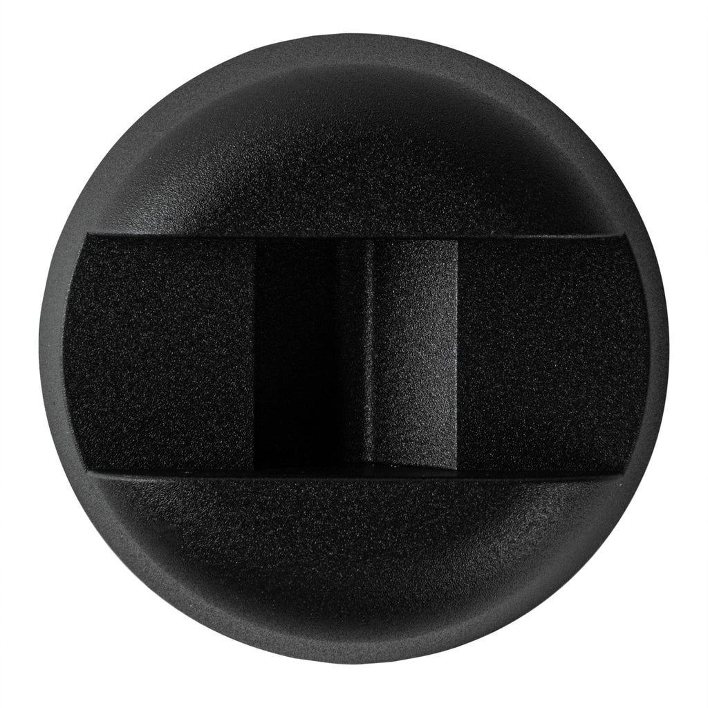 Display Tek Round Black Plastic 3D Floating Display Case Stand - 2 1/4" x 2 1/4" - 10 count box