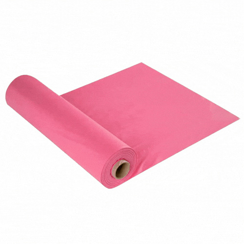 Table Tek Pink Plastic Table Cover Roll - with Slide Cutter - 100' x 54" - 1 count box