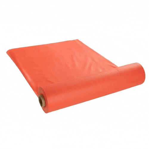 Table Tek Red Plastic Table Cover Roll - with Slide Cutter - 100' x 54" - 1 count box