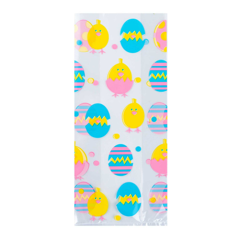 Bag Tek Plastic Candy Bag - Easter Chicks, Gusseted - 5" x 3" x 11" - 4000 count box
