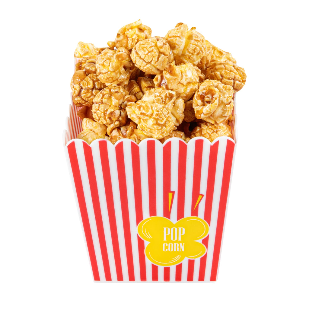 Maxi Serve 16 oz Red Plastic Popcorn Container - 10 count box