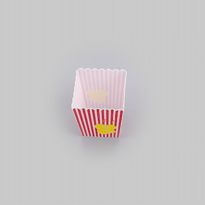 Maxi Serve 16 oz Red Plastic Popcorn Container - 10 count box