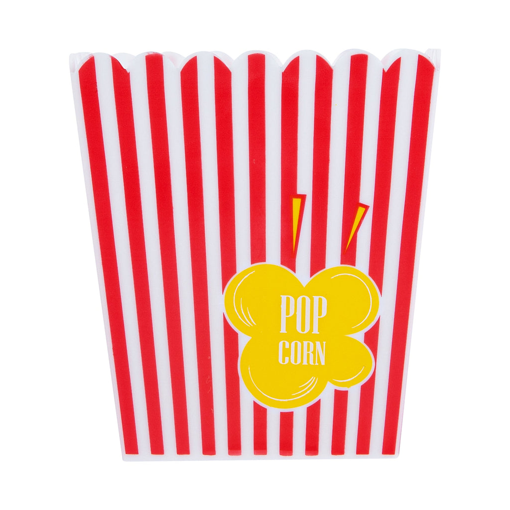 Maxi Serve 16 oz Red Plastic Popcorn Container - 10 count box