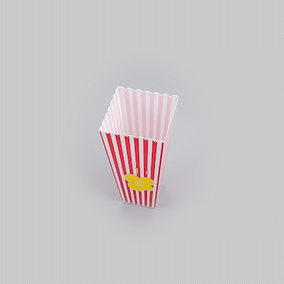 Maxi Serve 40 oz Red Plastic Popcorn Container - 10 count box