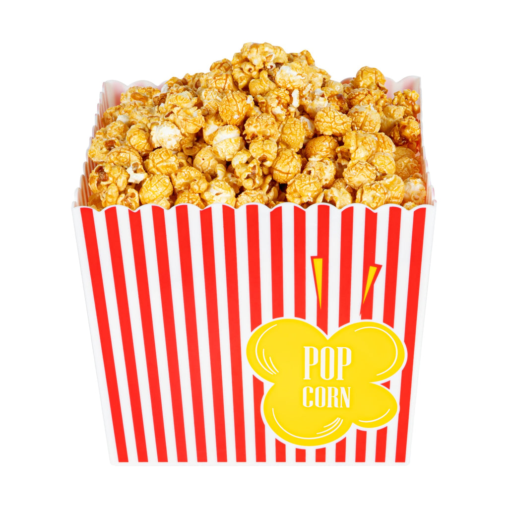 Maxi Serve 165 oz Red Plastic Popcorn Bucket - 10 count box