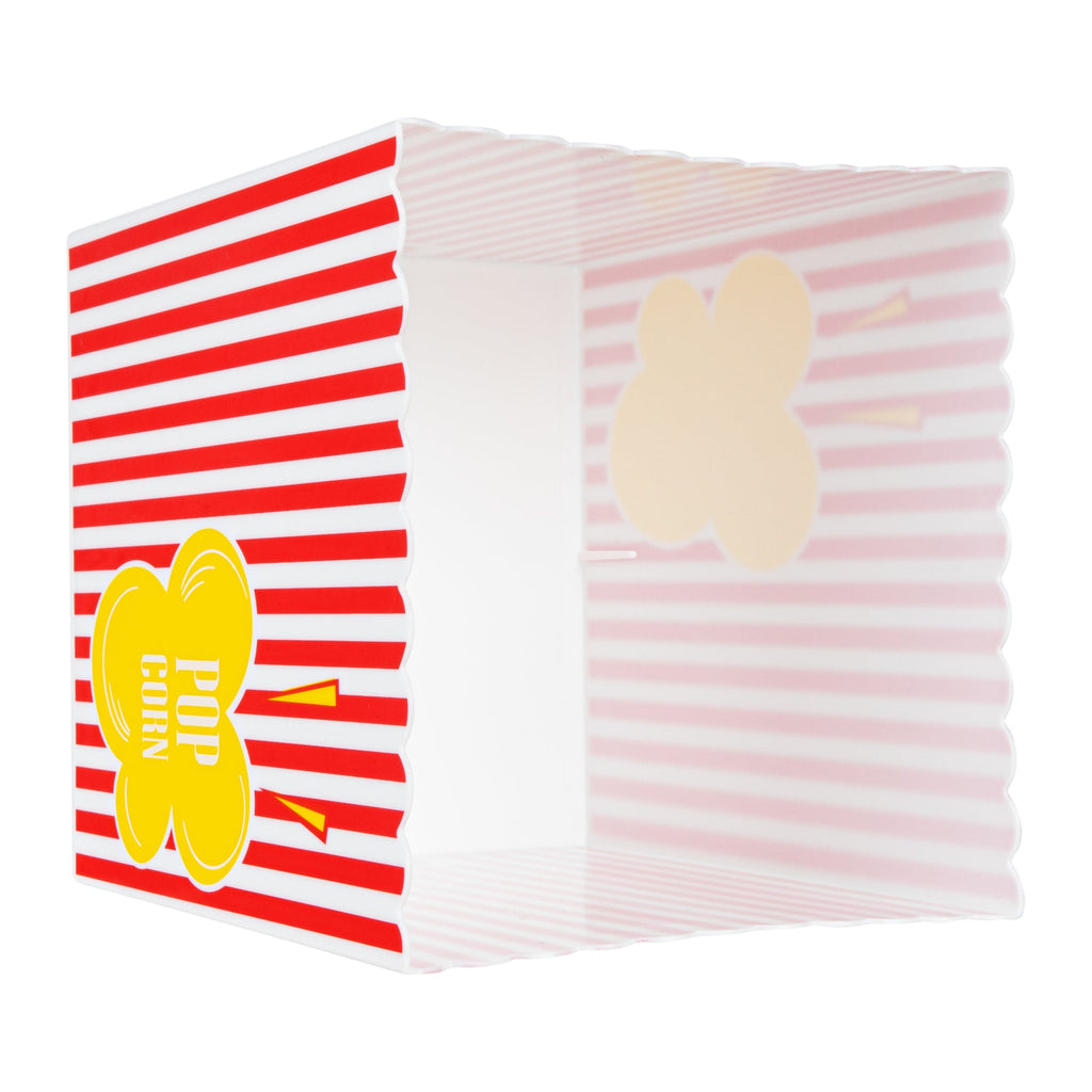 Maxi Serve 165 oz Red Plastic Popcorn Bucket - 10 count box