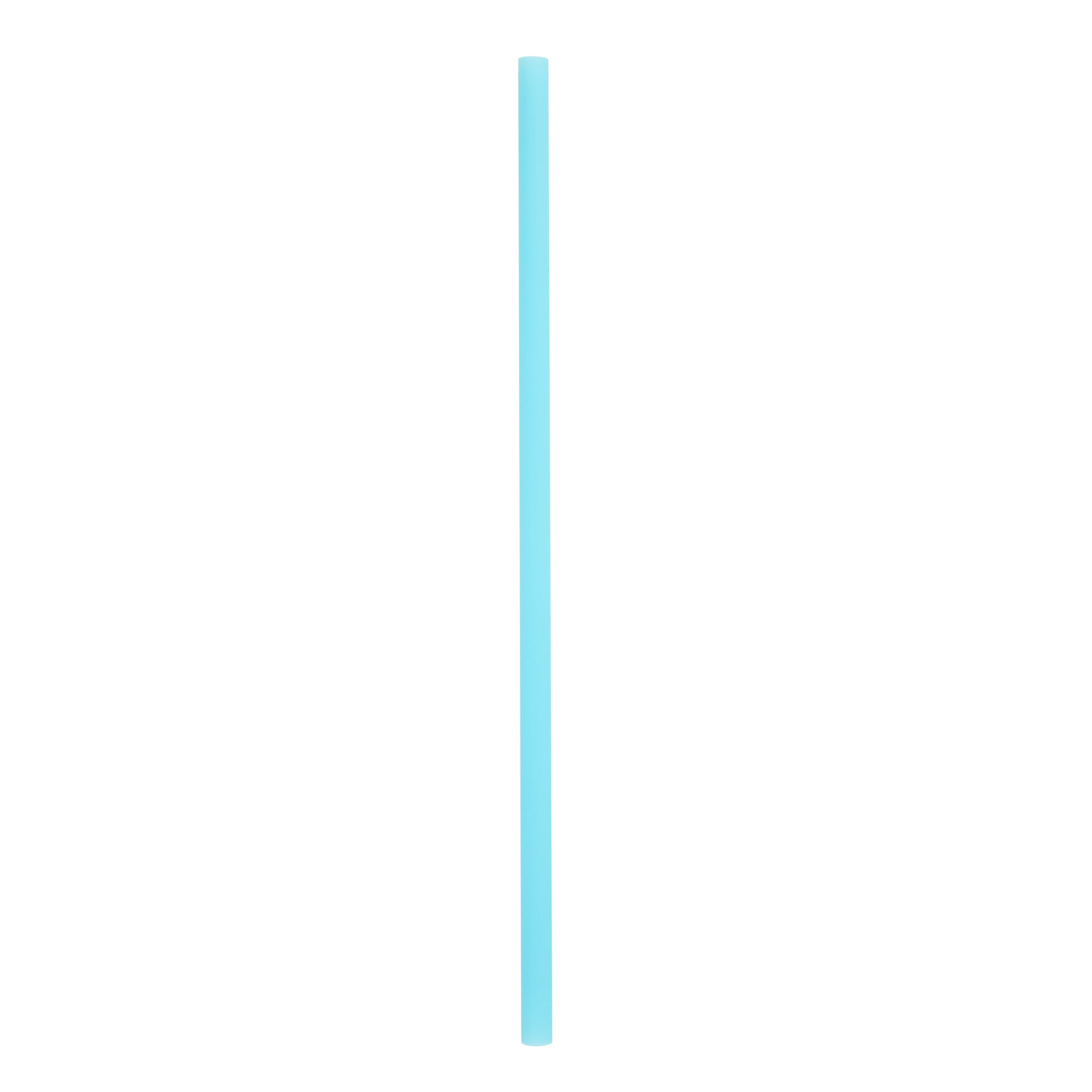 Vanish Blue PHA Plastic Straw - Unwrapped, Compostable - 7 3/4" - 1000 count box
