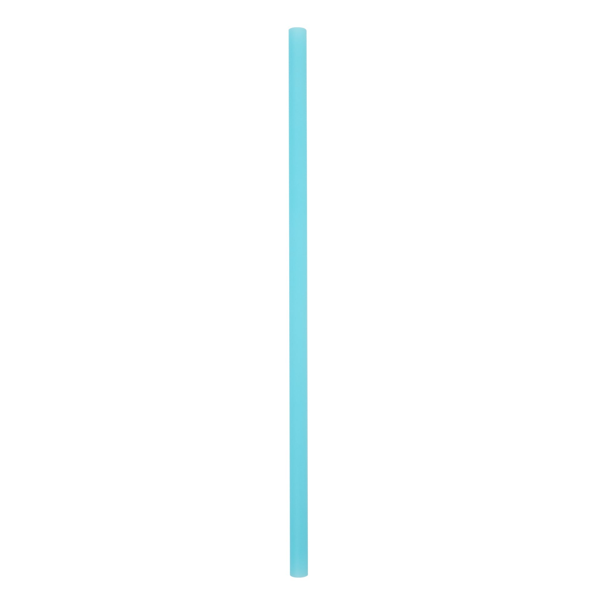 Vanish Blue PHA Plastic Straw - Unwrapped, Compostable - 8 1/4" - 1000 count box