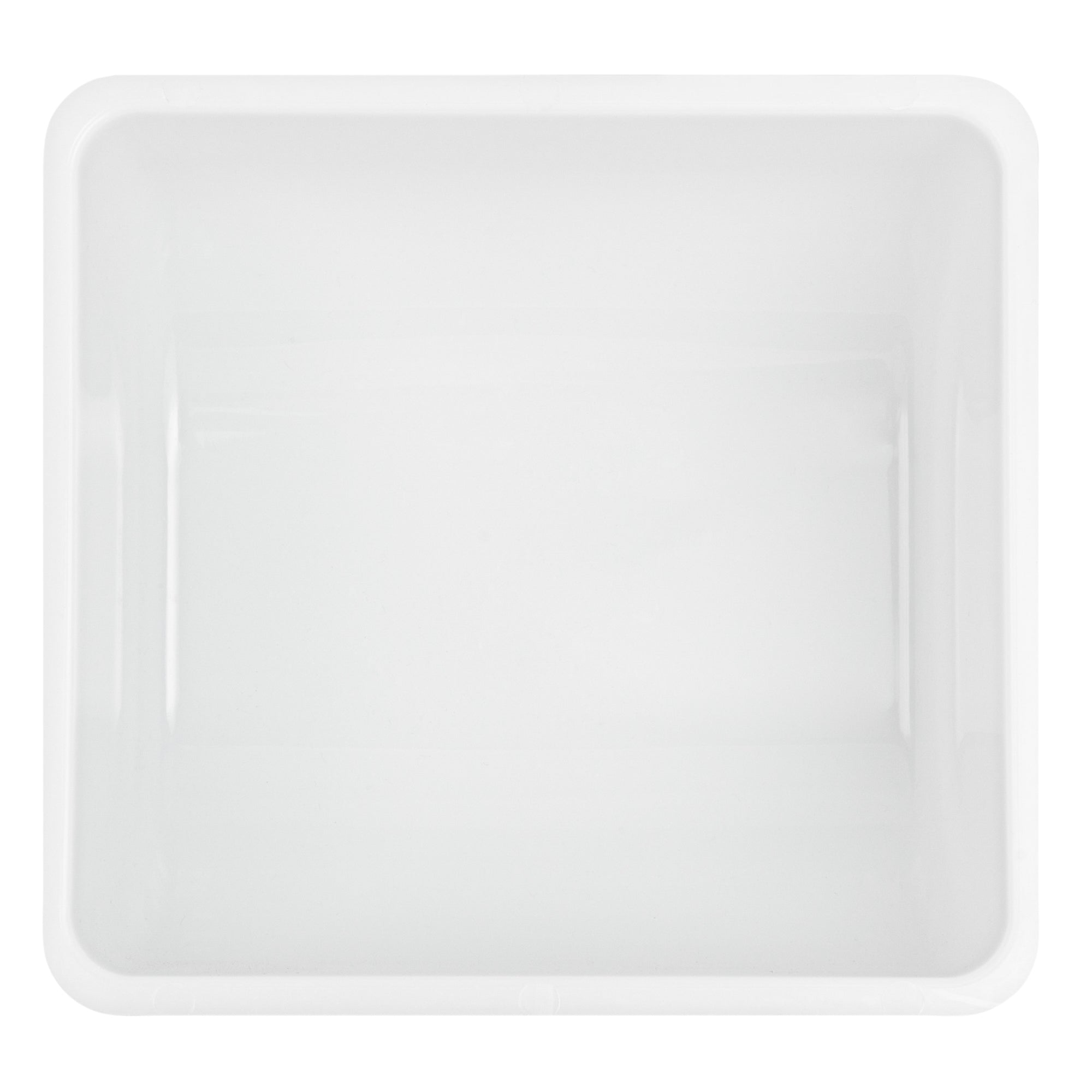 Bar Lux 1 Qt White Plastic Insert - Fits 3-Compartment Condiment Caddy - 3 count box