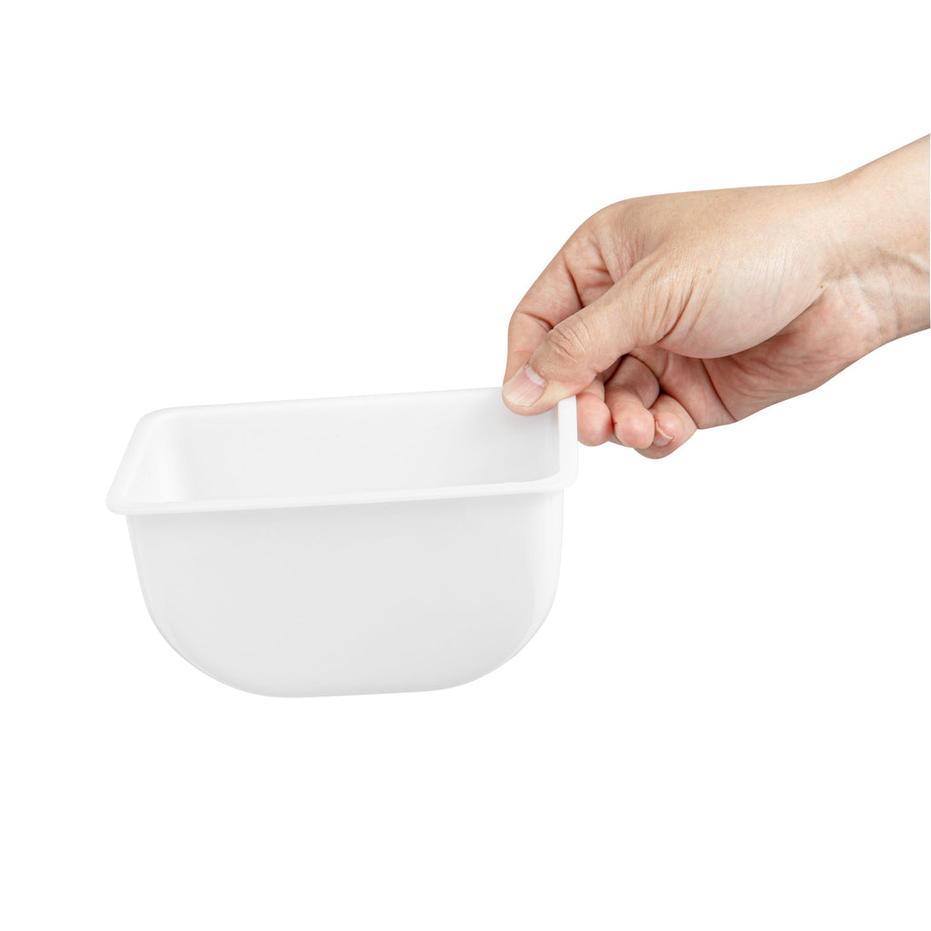 Bar Lux 1.25 Pint White Plastic Insert - Fits 5-Compartment Condiment Caddy - 5 count box