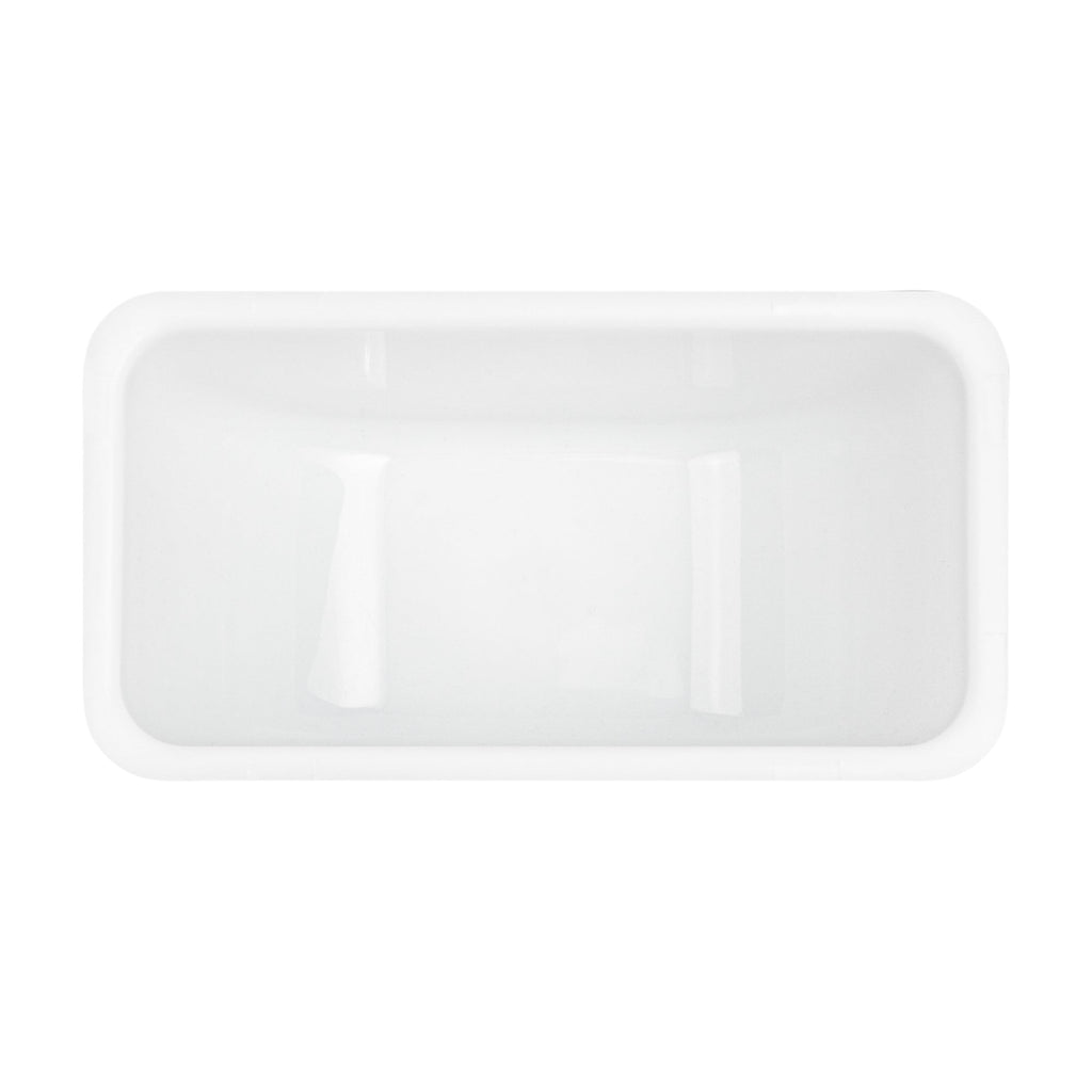 Bar Lux 1 Pint White Plastic Insert - Fits 6-Compartment Condiment Caddy - 6 count box