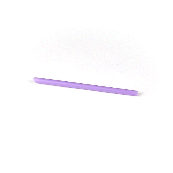 Basic Nature Purple PLA Plastic Extra Wide Boba Straw - Unwrapped, Compostable, Pointed - 9" - 1000 count box