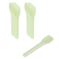 Basic Nature Yellow CPLA Plastic Ice Cream Spoon - Heat-Resistant, Compostable - 4" - 1000 count box