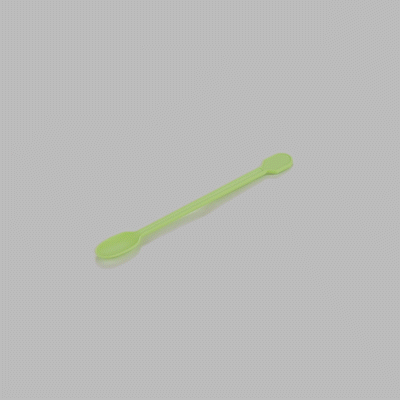 Basic Nature Green CPLA Plastic Coffee Stirrer / Spoon - Compostable - 4" - 1000 count box