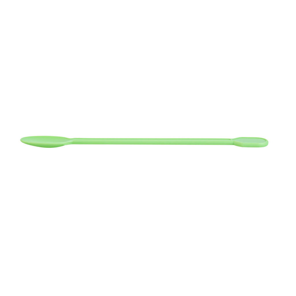 Basic Nature Green CPLA Plastic Coffee Stirrer / Spoon - Compostable - 4" - 1000 count box