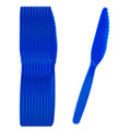 RW Kids Blue Plastic Knife - 7" - 10 count box