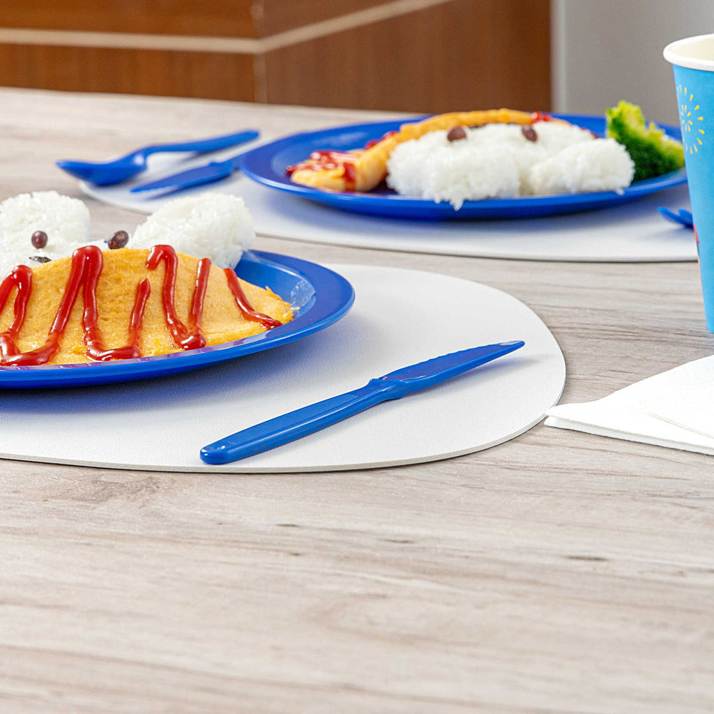 RW Kids Blue Plastic Knife - 7" - 10 count box