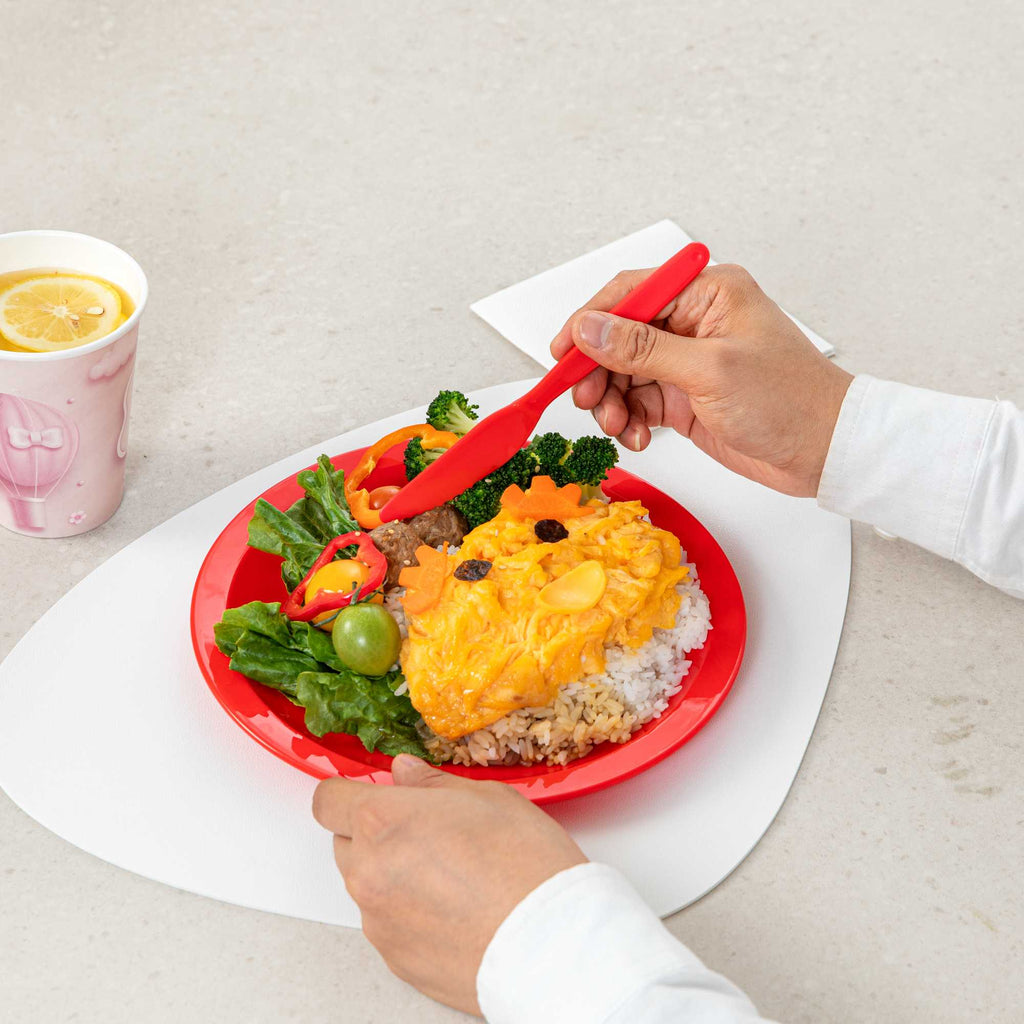 RW Kids Red Plastic Knife - 7" - 10 count box