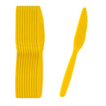 RW Kids Yellow Plastic Knife - 7" - 10 count box