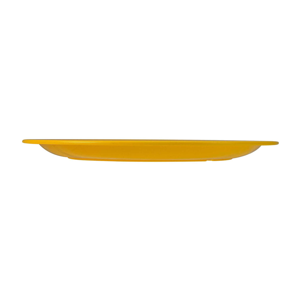 RW Kids Round Yellow Plastic Plate - 9" x 9" - 10 count box