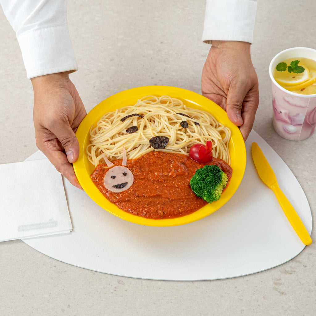 RW Kids Round Yellow Plastic Plate - 9" x 9" - 10 count box