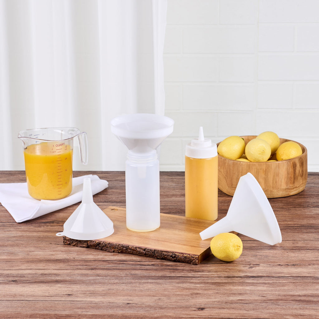 Met Lux White Plastic Funnel Set - 3-Piece - 1 count box
