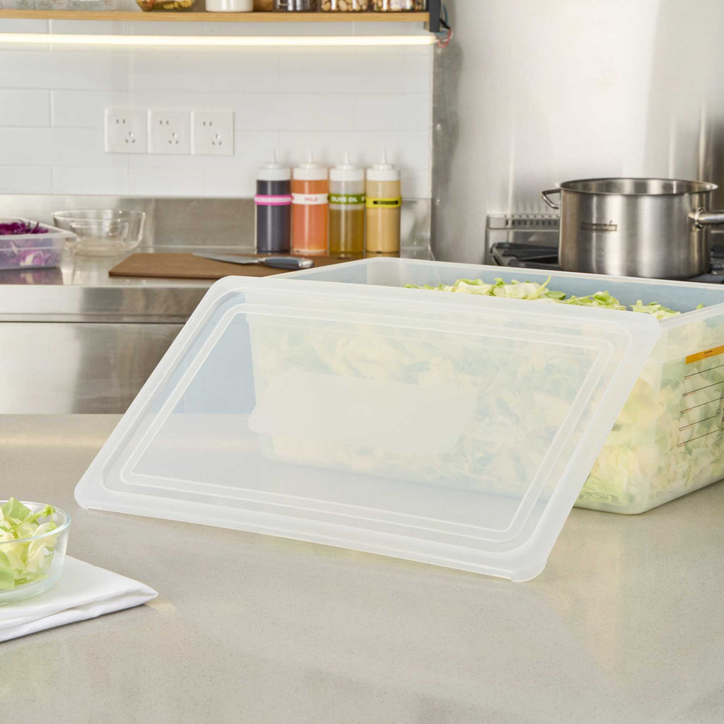 Met Lux Rectangle Clear Polypropylene Lid - Fits Full Size Pan - 20 3/4" x 13" - 1 count box