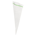 Basic Nature Clear Plastic Cone Bag - Compostable, High Clarity - 17" x 7 1/2" - 100 count box