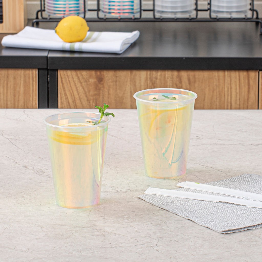 Bev Tek 12 oz Iridescent Plastic Hot / Cold Drinking Cup - 500 count box