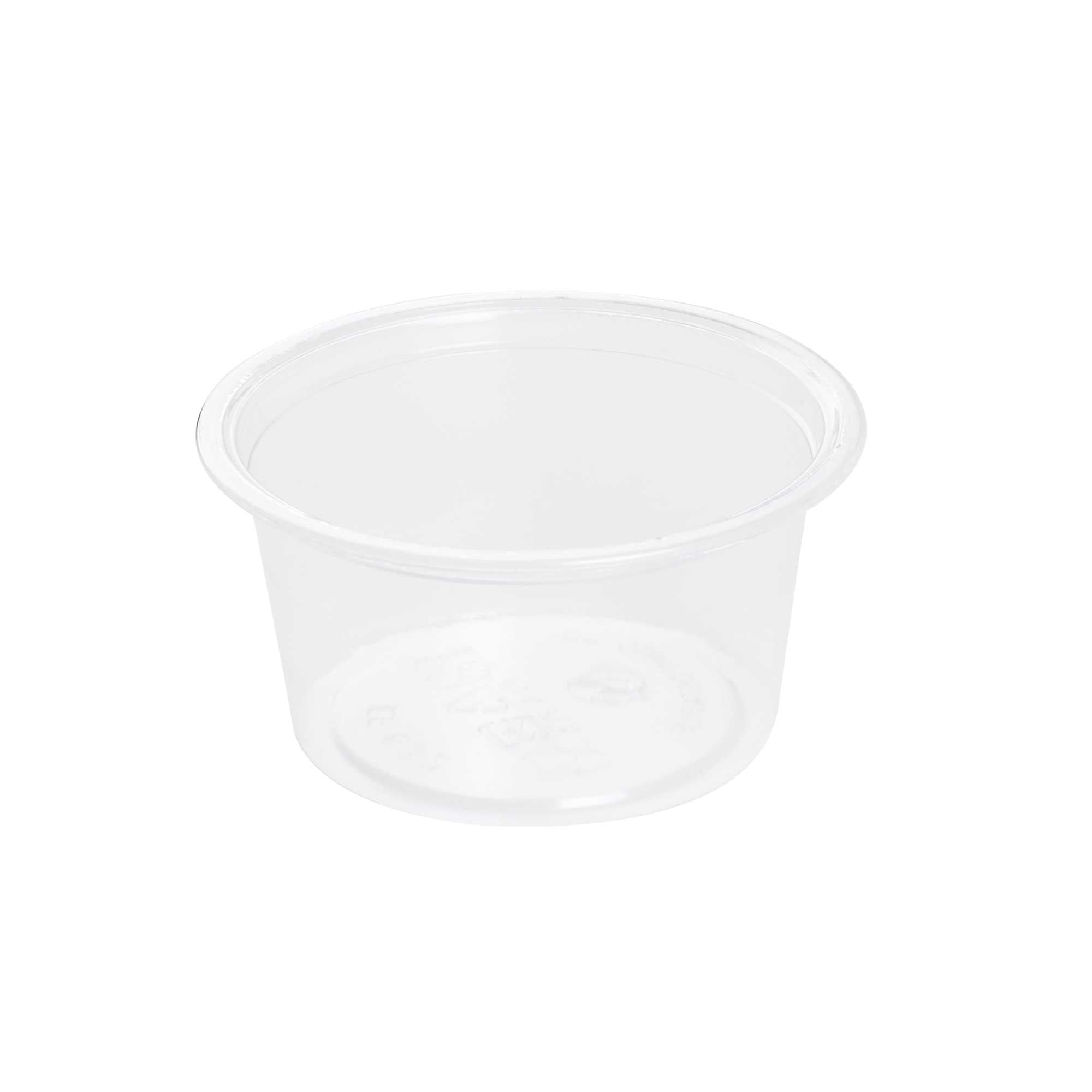 Basic Nature 1.5 oz Clear PLA Plastic Portion Cup - Compostable - 100 count box