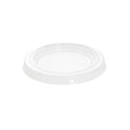 Basic Nature Clear PLA Plastic Lid - Fits 2 / 3 oz Portion Cup, Compostable - 2000 count box