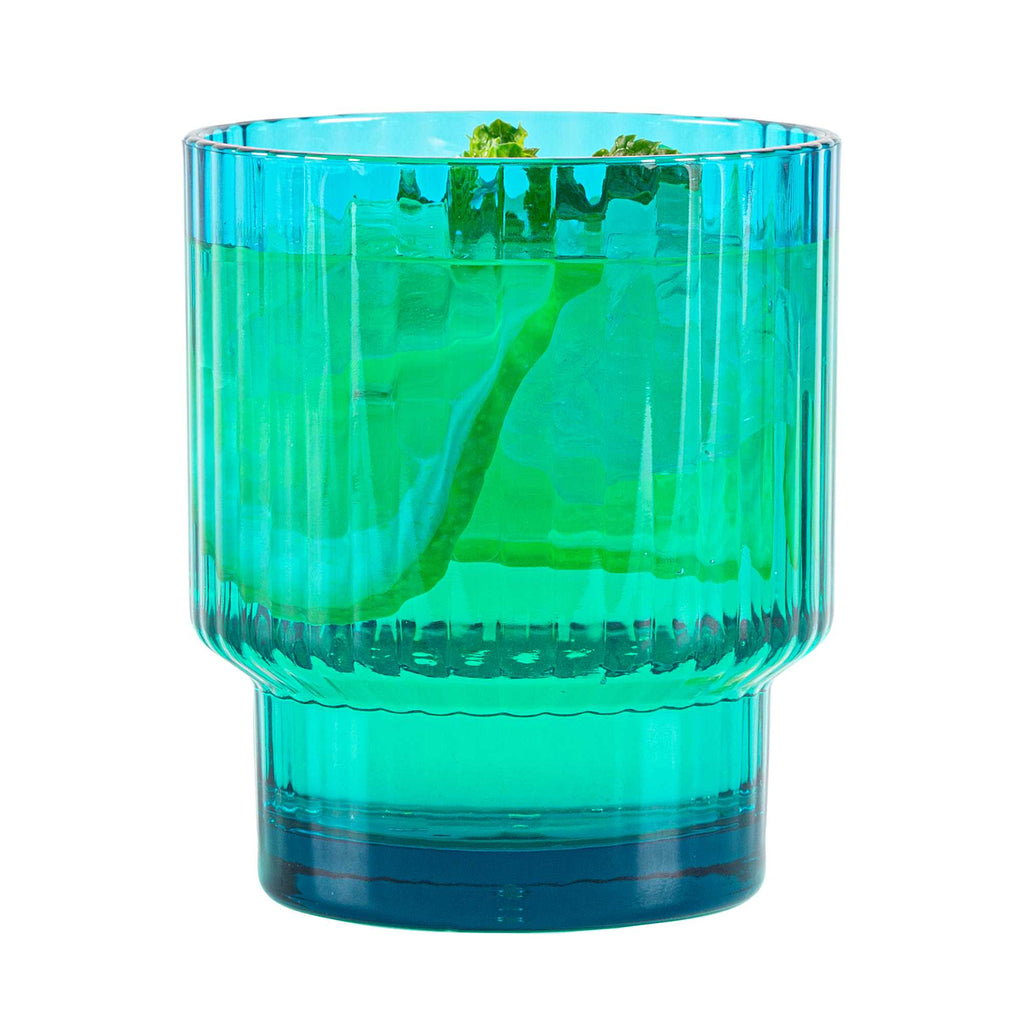 Bev Tek 11 oz Blue SAN Plastic Tumbler - Stackable - 6 count box