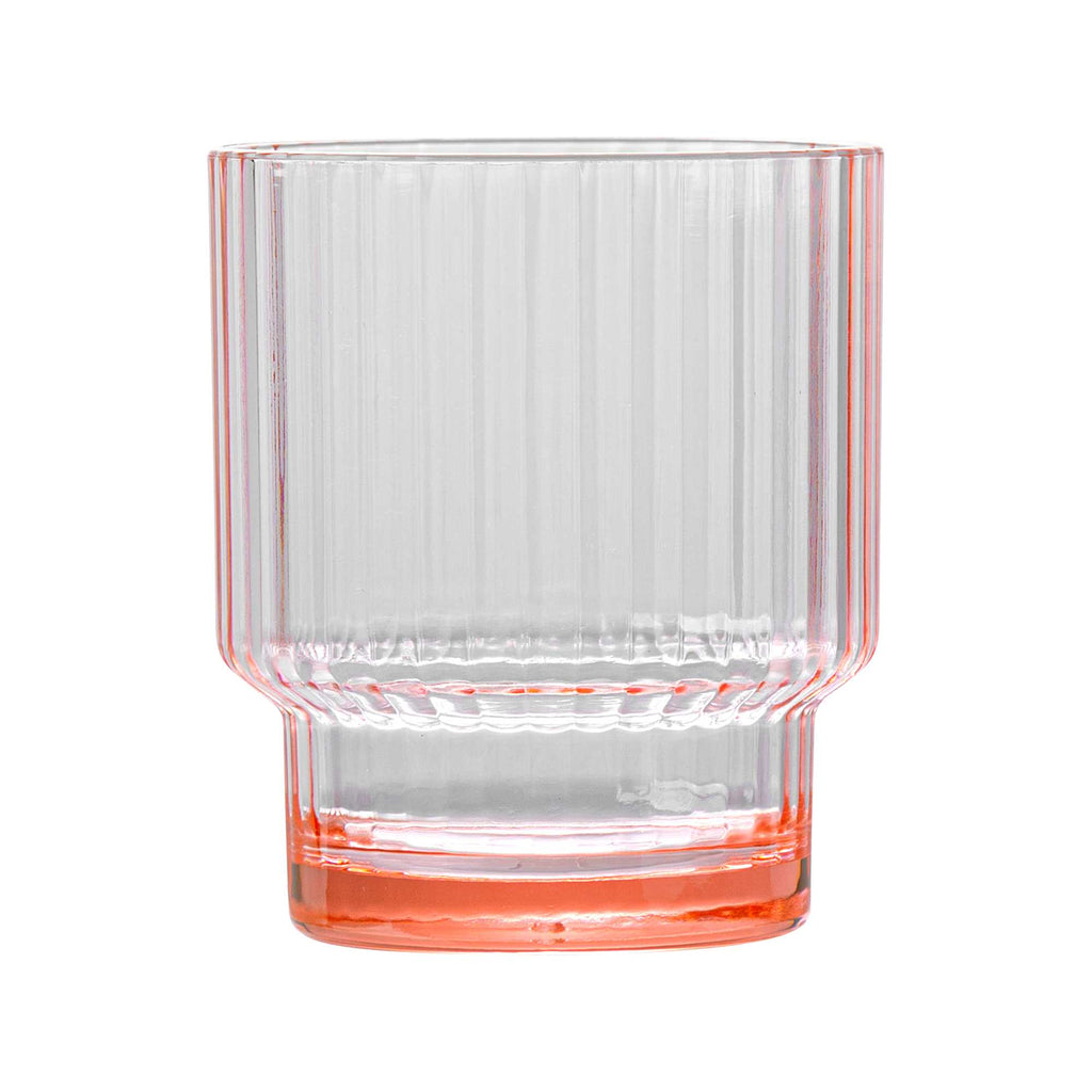 Bev Tek 11 oz Pink SAN Plastic Tumbler - Stackable - 48 count box